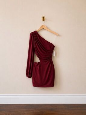 Alter’d State One Shoulder Cutout Mini Dress NWT